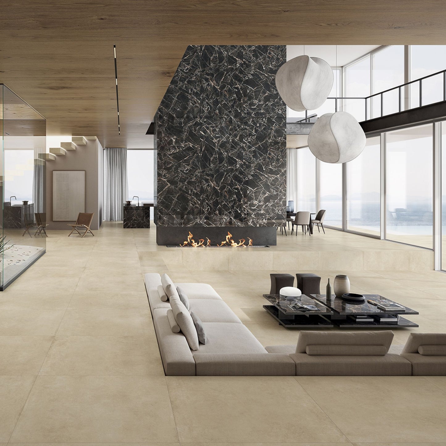 # CITY STONE Gres porcellanato effetto pietra e cemento - TAGINA piastrelle per interni ed esterni, superfici R11