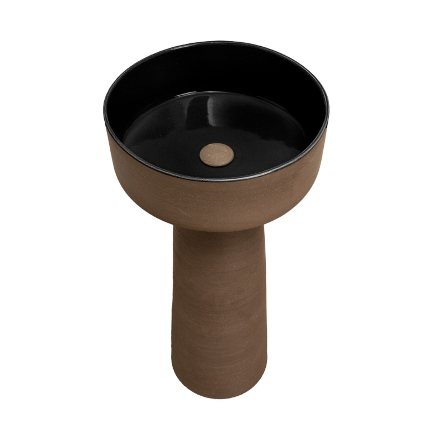 COLONNA CON LAVABO INDEX TERRA PEDESTAL IN TERRACOTTA - CIPÍ Made in Italy, design bagno moderno di alta qualità