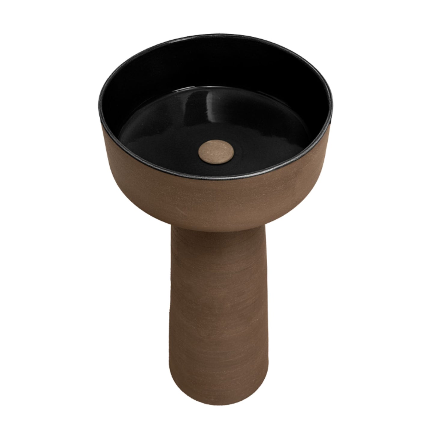 COLONNA CON LAVABO INDEX TERRA PEDESTAL IN TERRACOTTA - CIPÍ Made in Italy, design bagno moderno di alta qualità