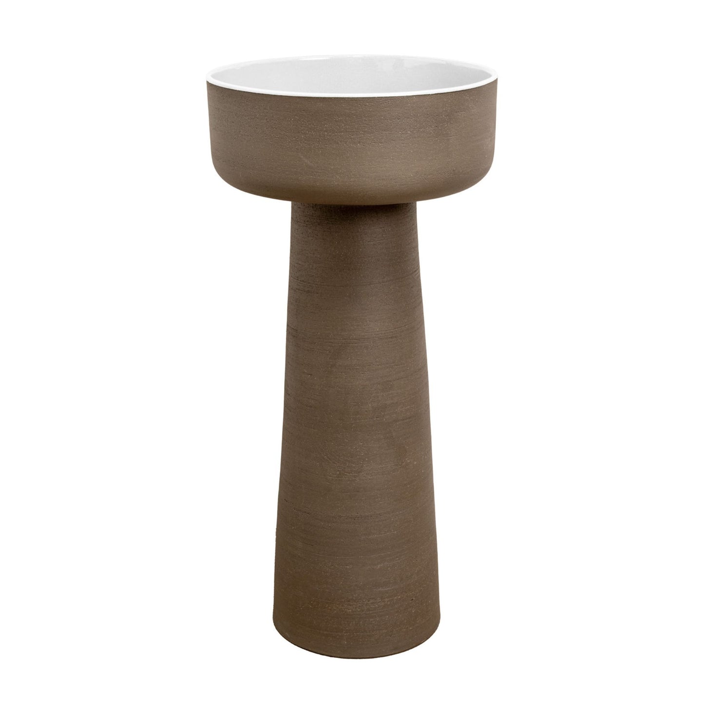 COLONNA CON LAVABO INDEX TERRA PEDESTAL IN TERRACOTTA - CIPÍ Made in Italy, design bagno moderno di alta qualità