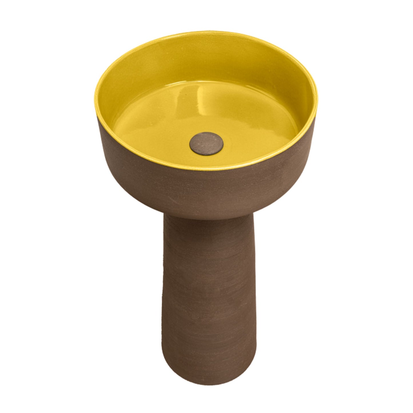 COLONNA CON LAVABO INDEX TERRA PEDESTAL IN TERRACOTTA - CIPÍ Made in Italy, design bagno moderno di alta qualità