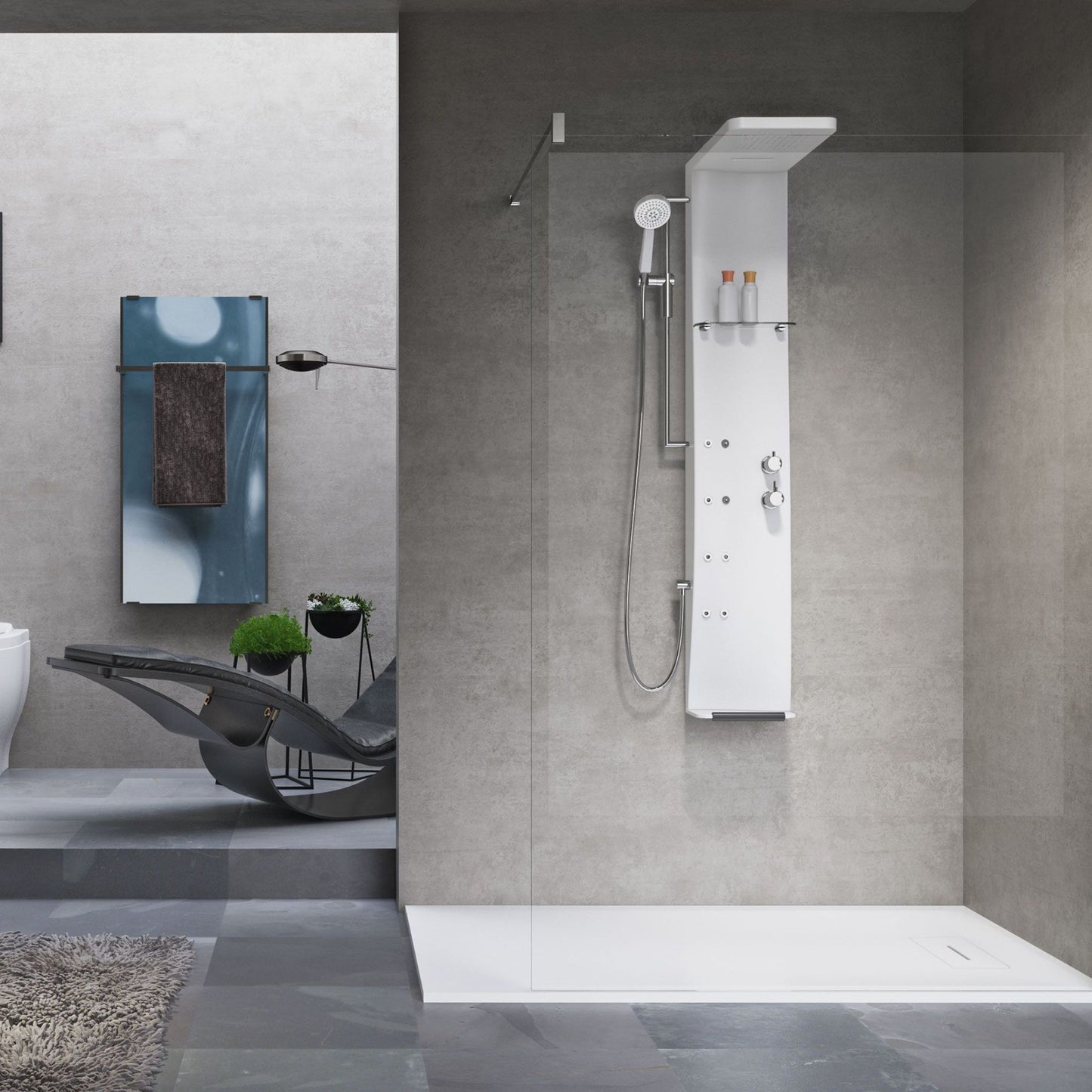 # COLONNA DOCCIA ATTREZZATA Dress S - NOVELLINI installabile a parete con soffione