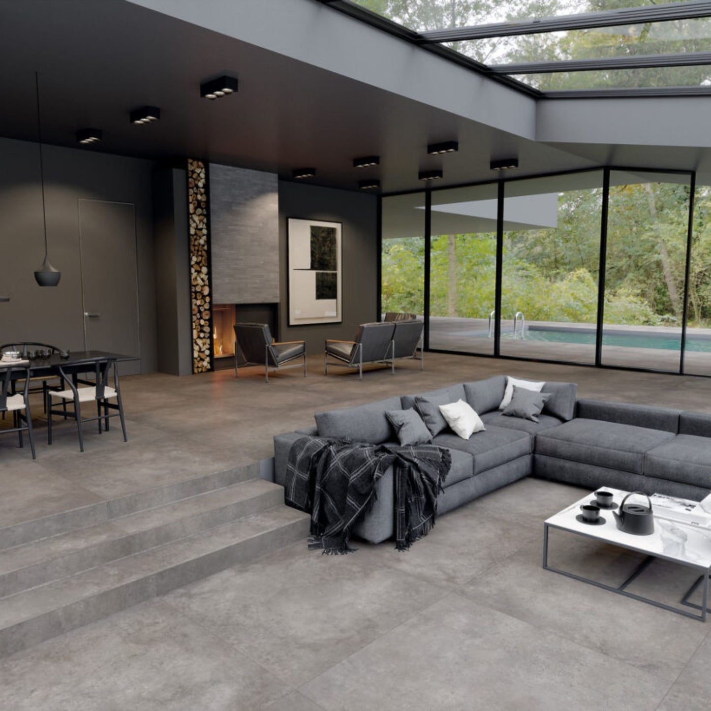 # CONCRETA Gres porcellanato effetto cemento - TAGINA piastrelle che incarnano l’essenza del minimalismo contemporaneo