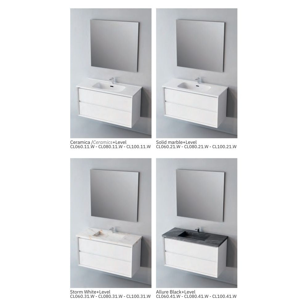 # MOBILE F5 COOL BIANCO OPACO 60Cm - NOFER in Compensato Marino, design elegante e resistente per il Bagno