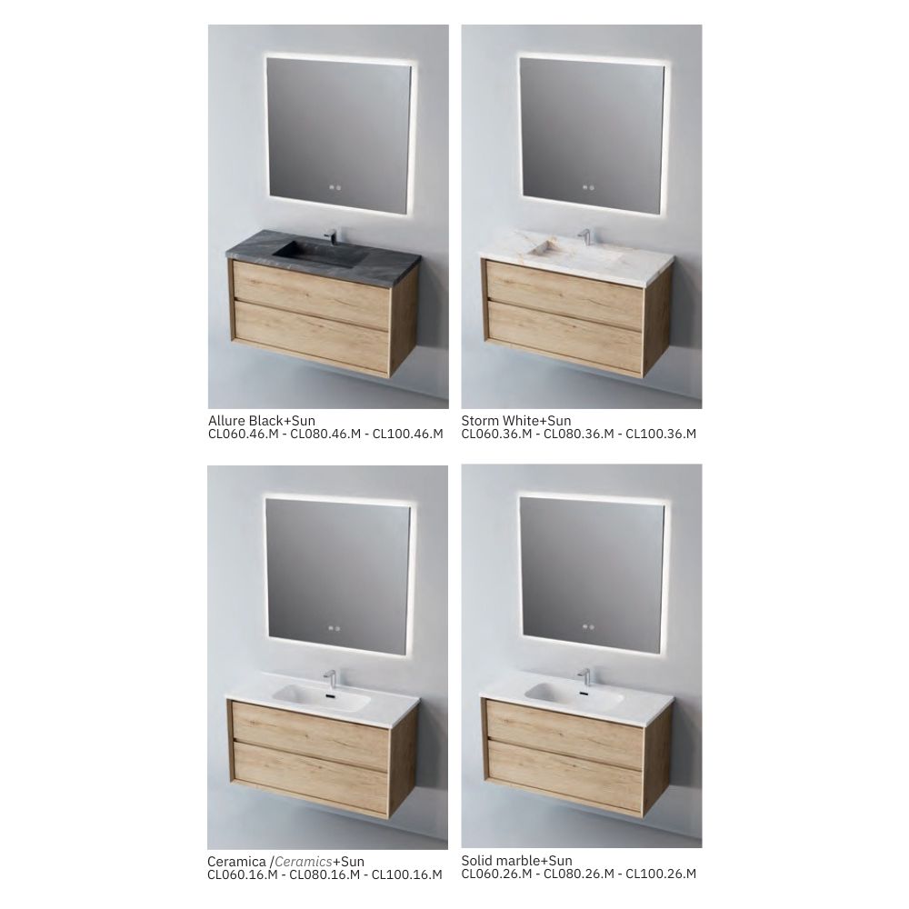 # MOBILE F5 COOL MUD 60Cm - NOFER in Compensato Marino, design elegante e resistente per il Bagno