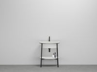 # LAVABO OVALE MONOFORO con PIANO CATINO - CIELO lavandino ovale in ceramica dalla qualità Made in Italy