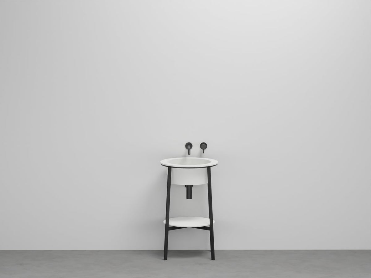 # LAVABO TONDO CATINO - CIELO mobile lavandino in ceramica puro e armonioso per bagno