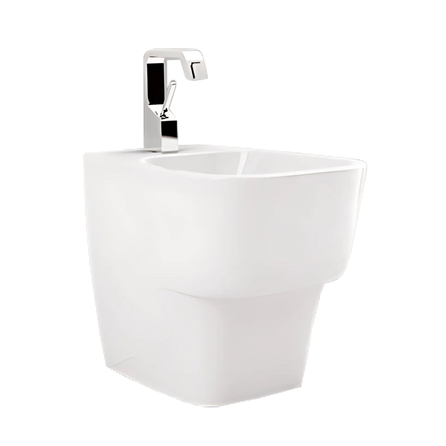 DOMUSFALERII F50 SMALL BIDET BIANCO A TERRA sanitari in ceramica per bagno