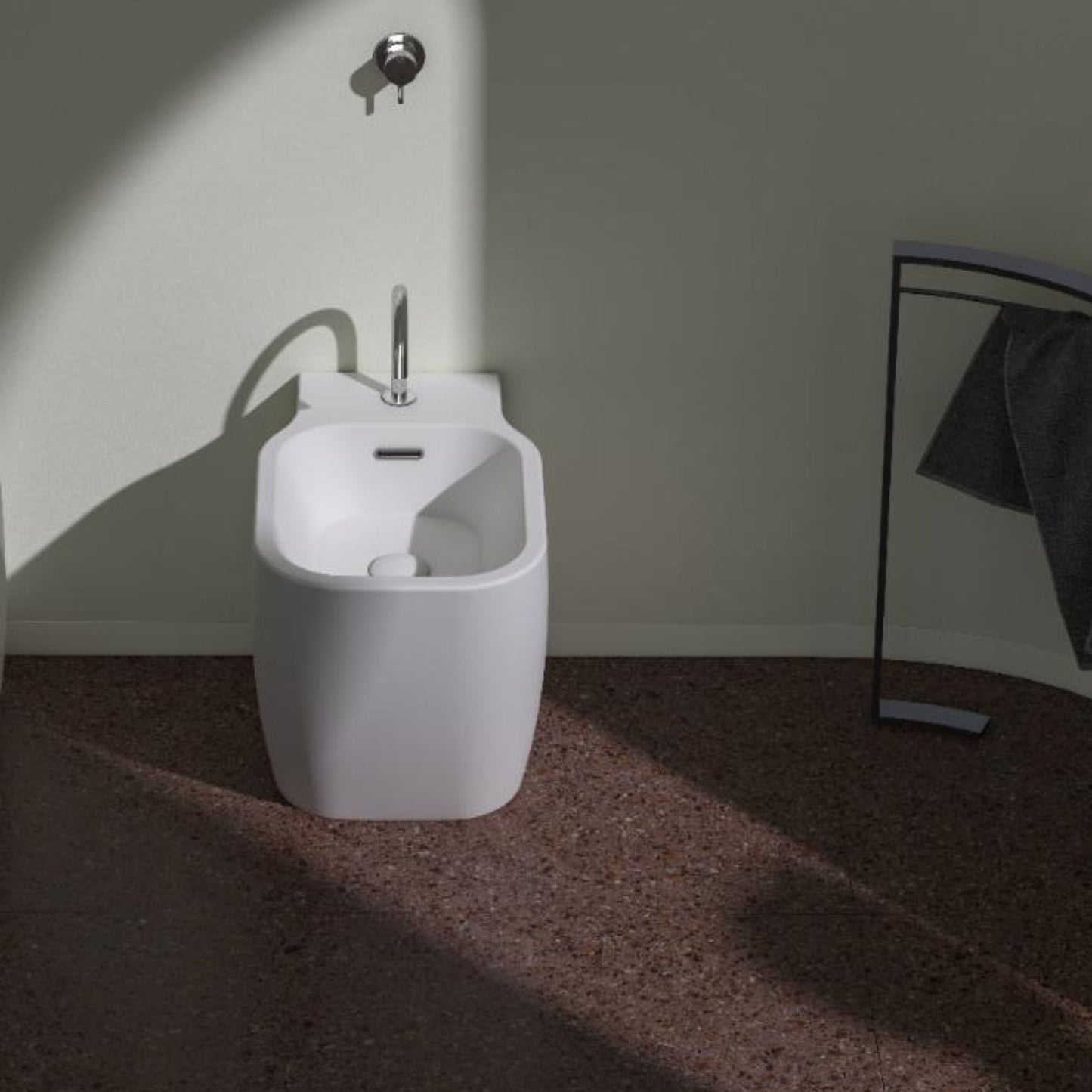 DOMUSFALERII F50 SPECIAL BIDET A TERRA in ceramica per bagno