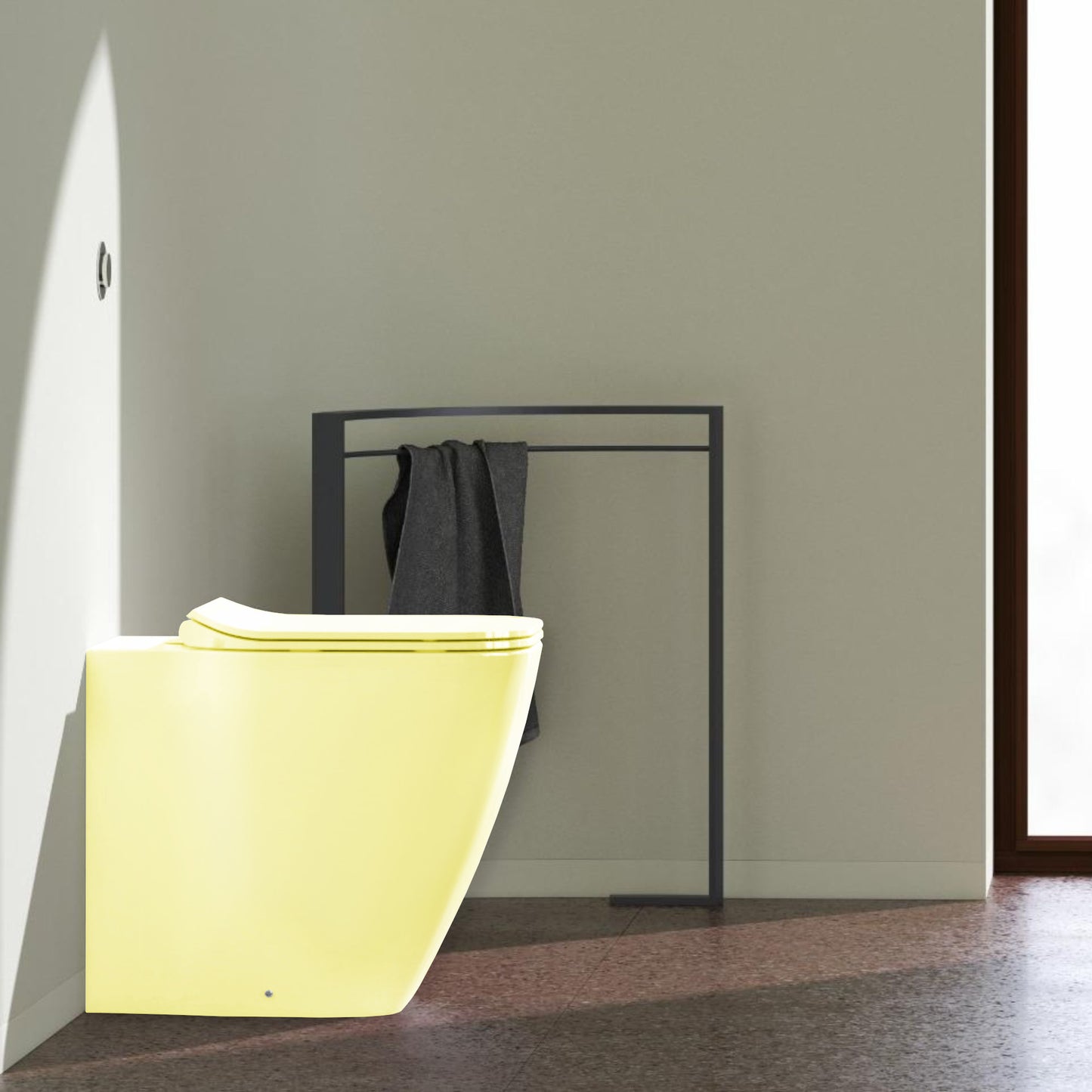 DOMUSFALERII F50 SPECIAL VASO A TERRA LEMON VERBENA senza brida sanitari in ceramica