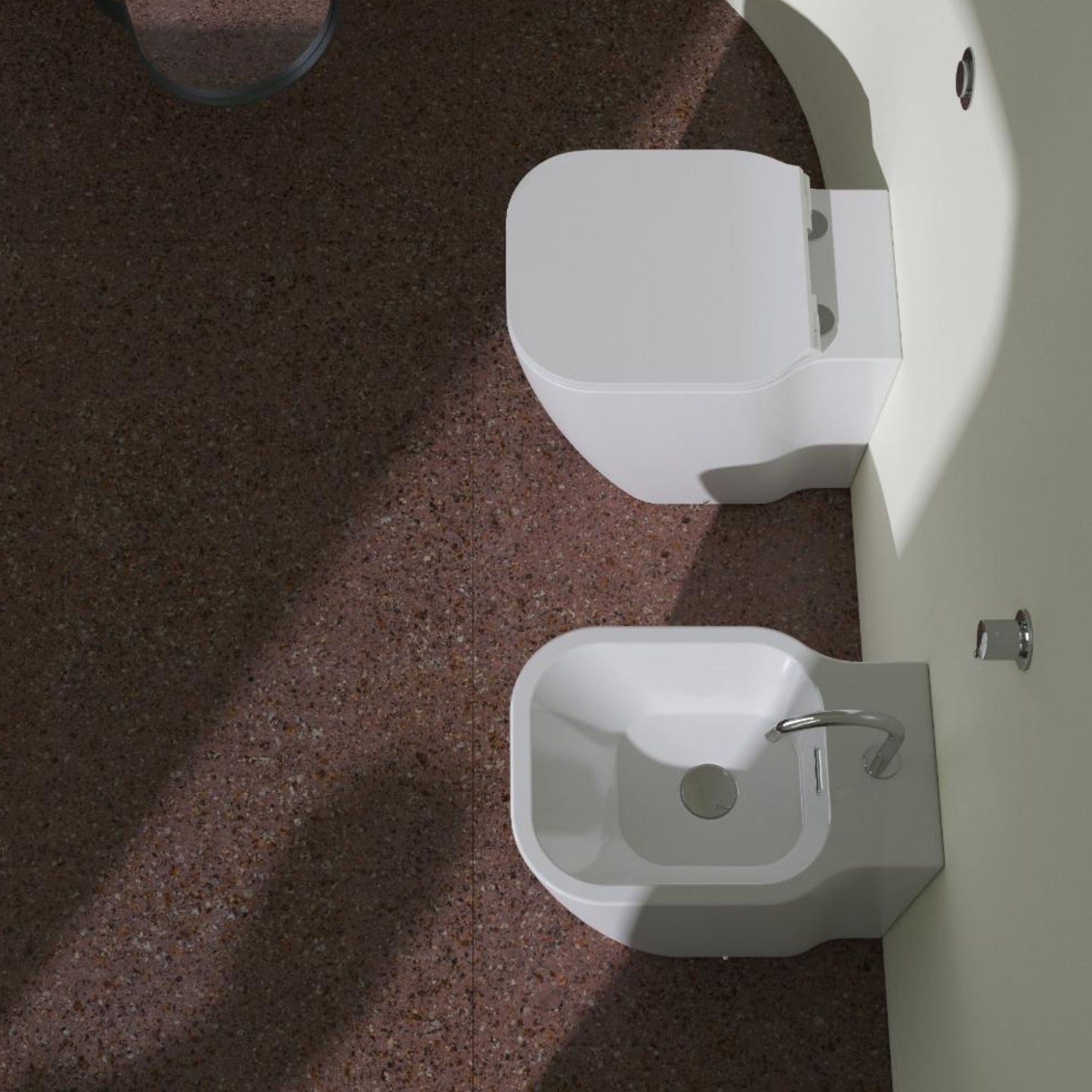 DOMUSFALERII F50 SPECIAL VASO A TERRA senza brida wc water sanitari in ceramica