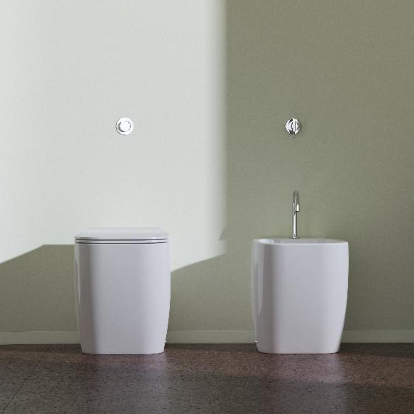 DOMUSFALERII F50 SPECIAL VASO A TERRA senza brida wc water sanitari in ceramica