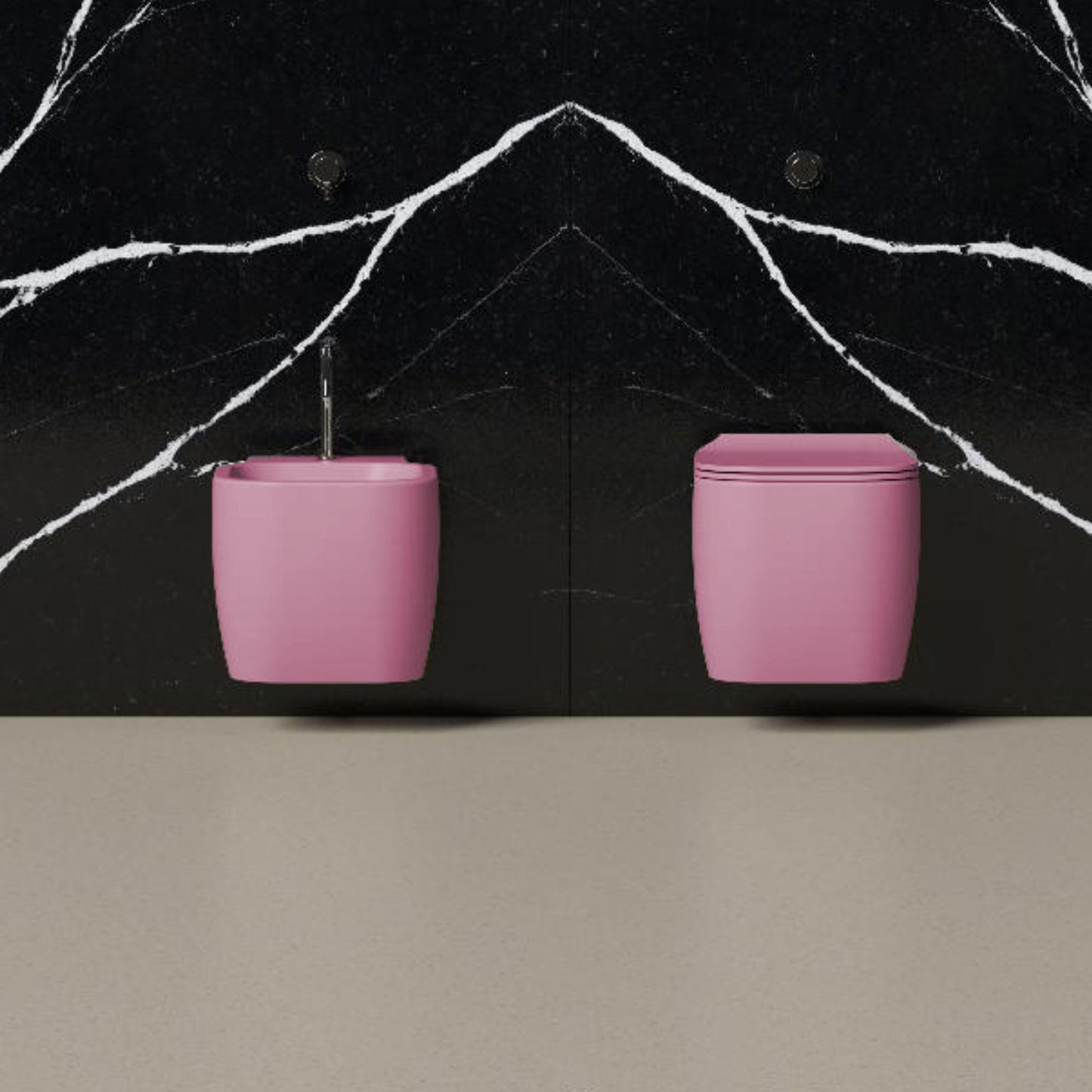 DOMUSFALERII F50 SPECIAL VASO SOSPESO PINK sanitari wc in ceramica