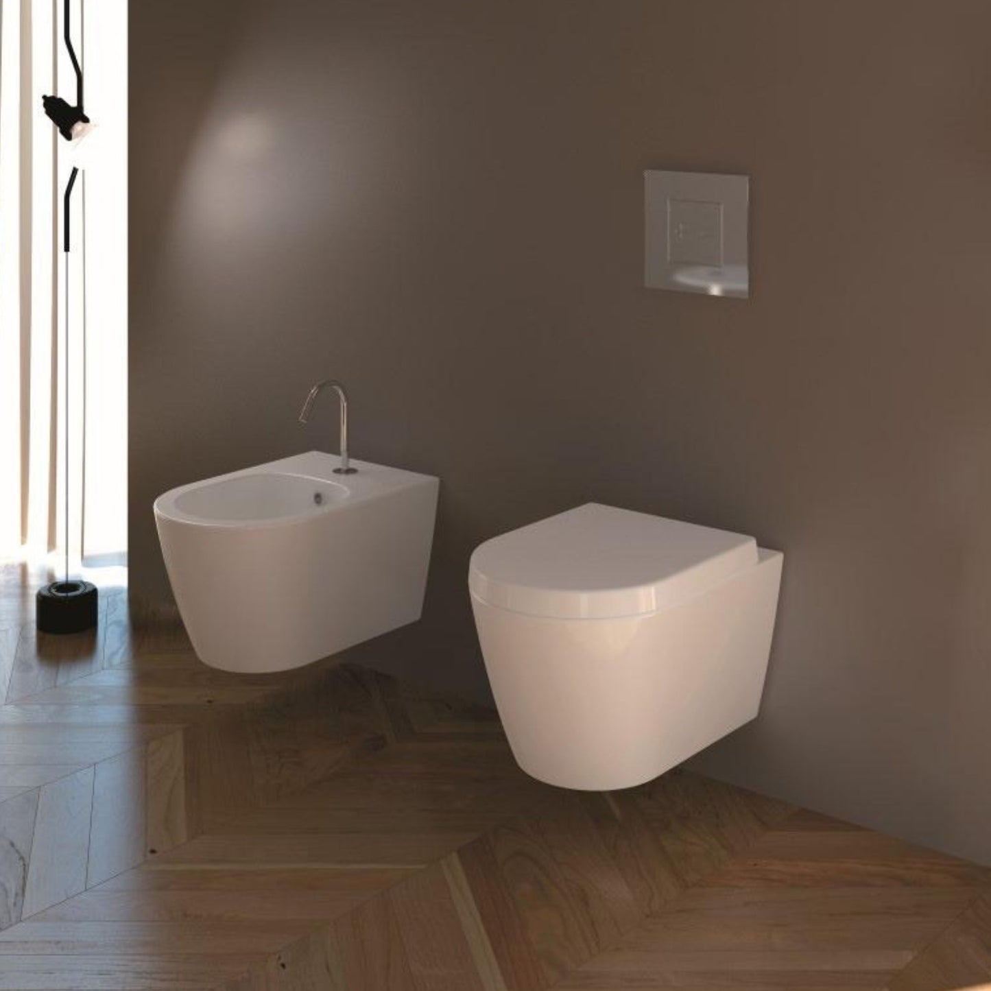 DOMUSFALERII FOGLIA MEDIUM BIDET BIANCO SOSPESO sanitari per bagno