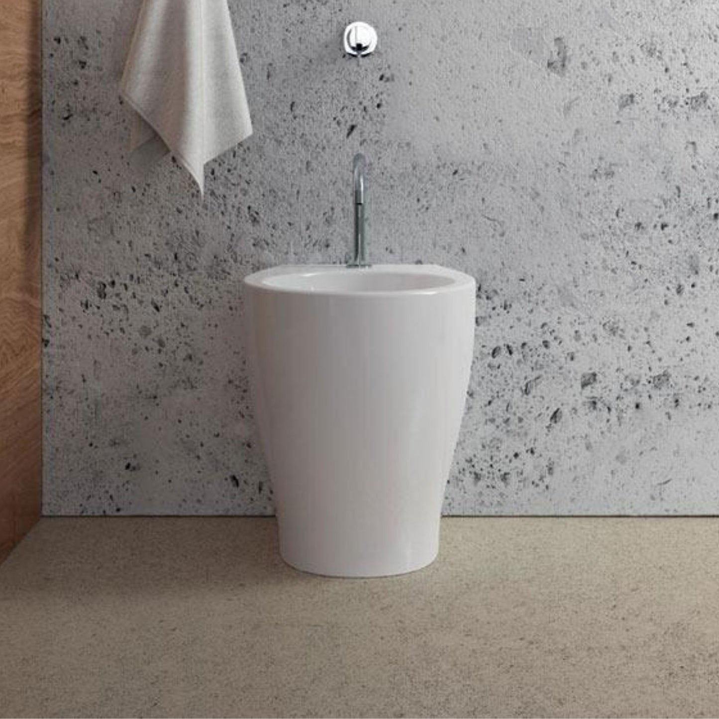 DOMUSFALERII MASCALZONE BIDET BIANCO A TERRA sanitari in ceramica per bagno
