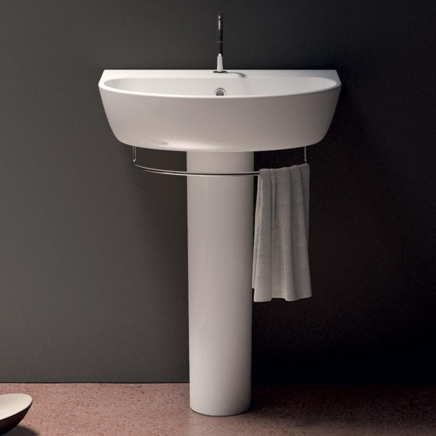 DOMUSFALERII MASCALZONE COLONNA BIANCA PER LAVABO lavandino in ceramica