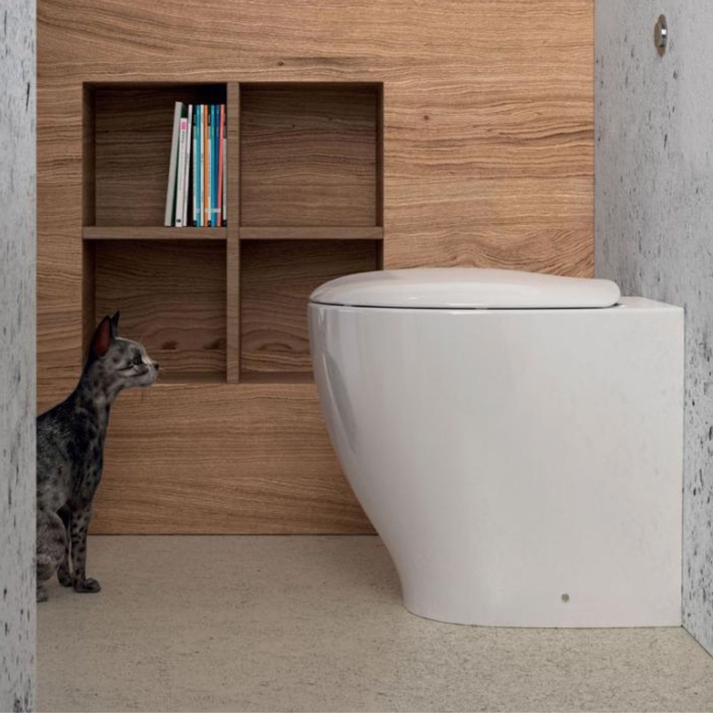 DOMUSFALERII MASCALZONE VASO BIANCO A TERRA water sanitari wc per bagno