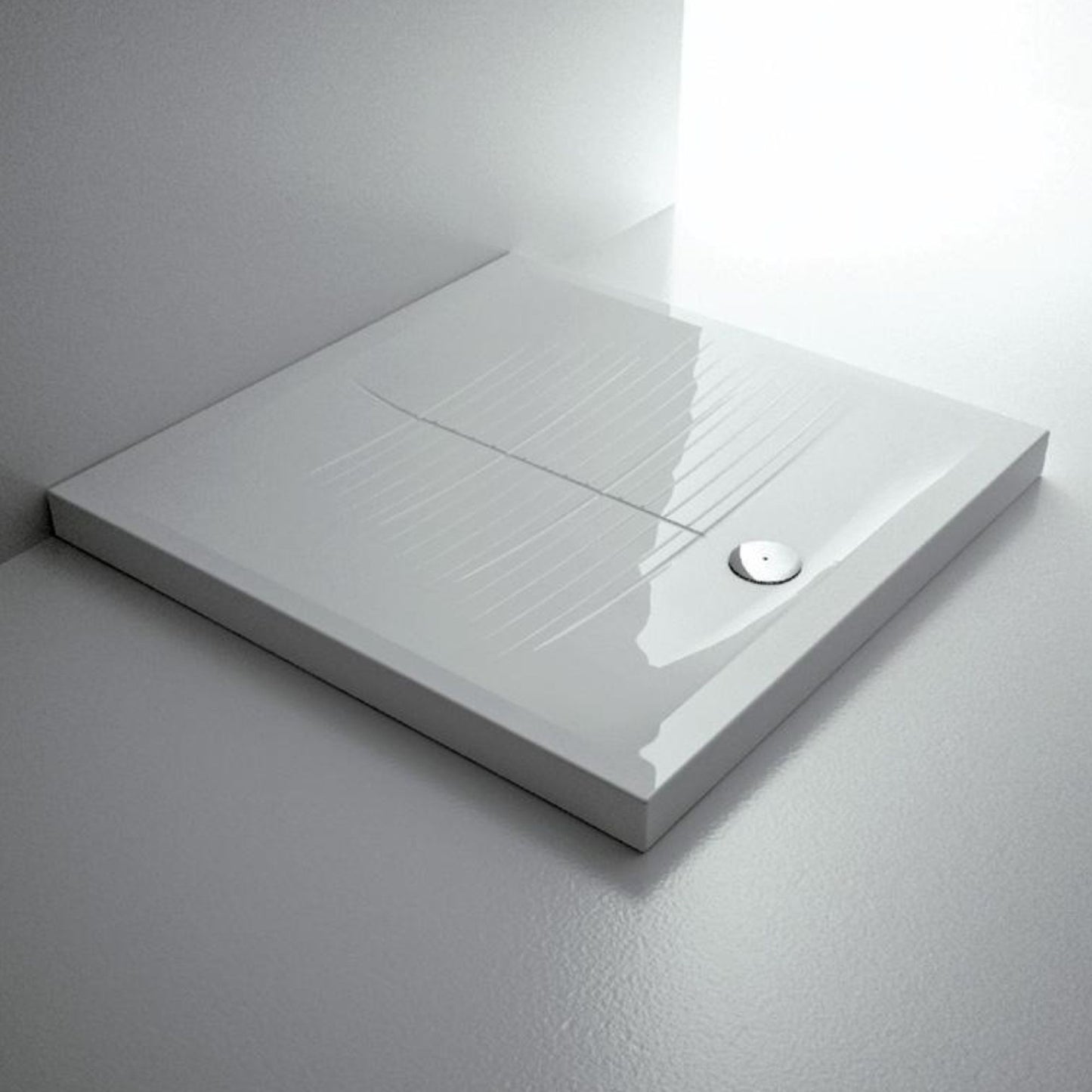 DOMUSFALERII PLANO PIATTO DOCCIA BIANCO QUADRATO 80x80 per bagno doccia