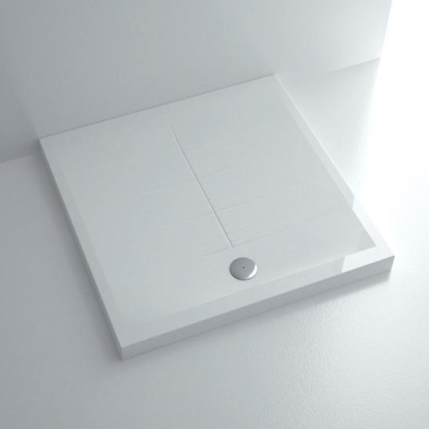 DOMUSFALERII PLANO PIATTO DOCCIA BIANCO QUADRATO 90x90 per bagno doccia