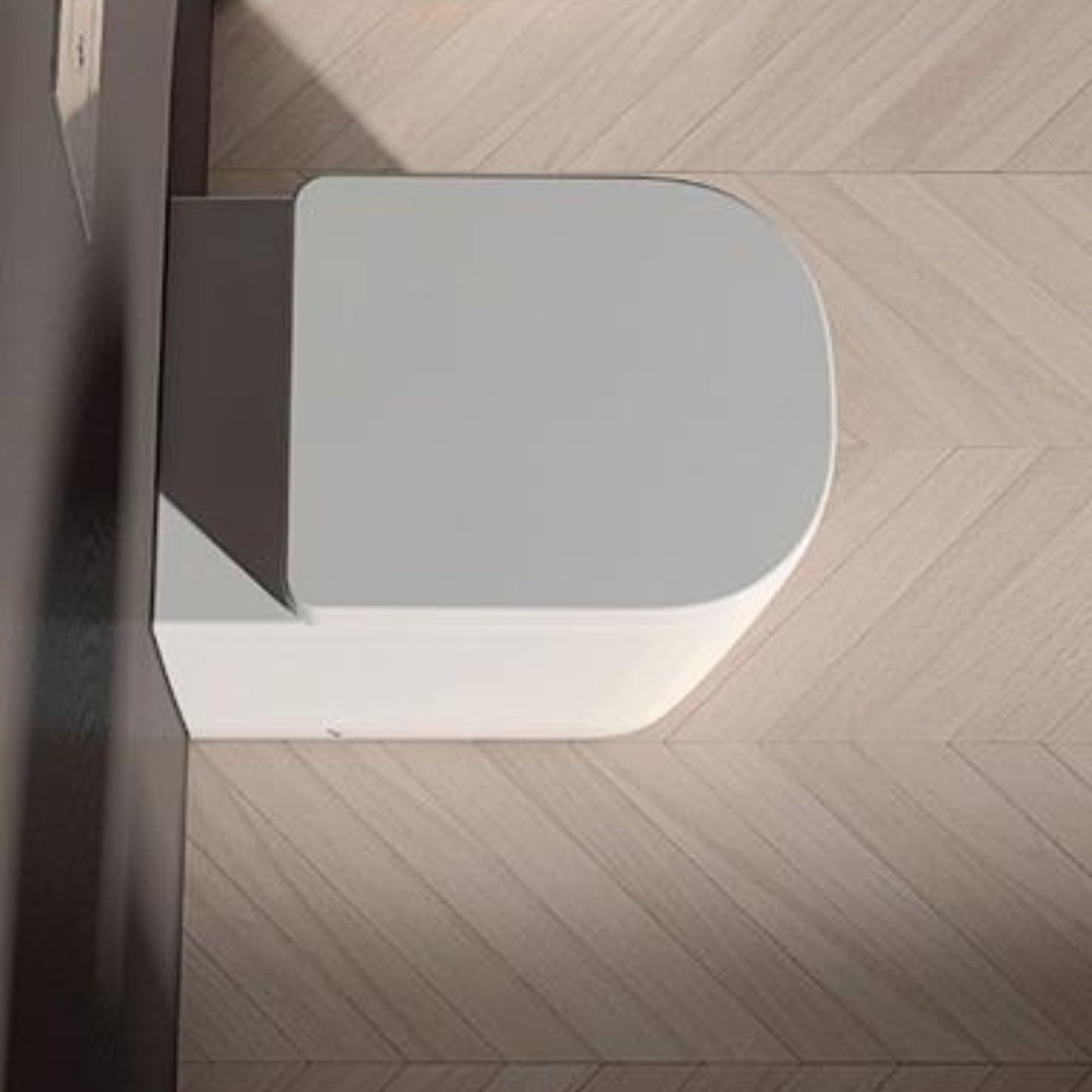DOMUSFALERII QUADRA VASO RIMLESS A TERRA BIANCO sanitari wc in ceramica