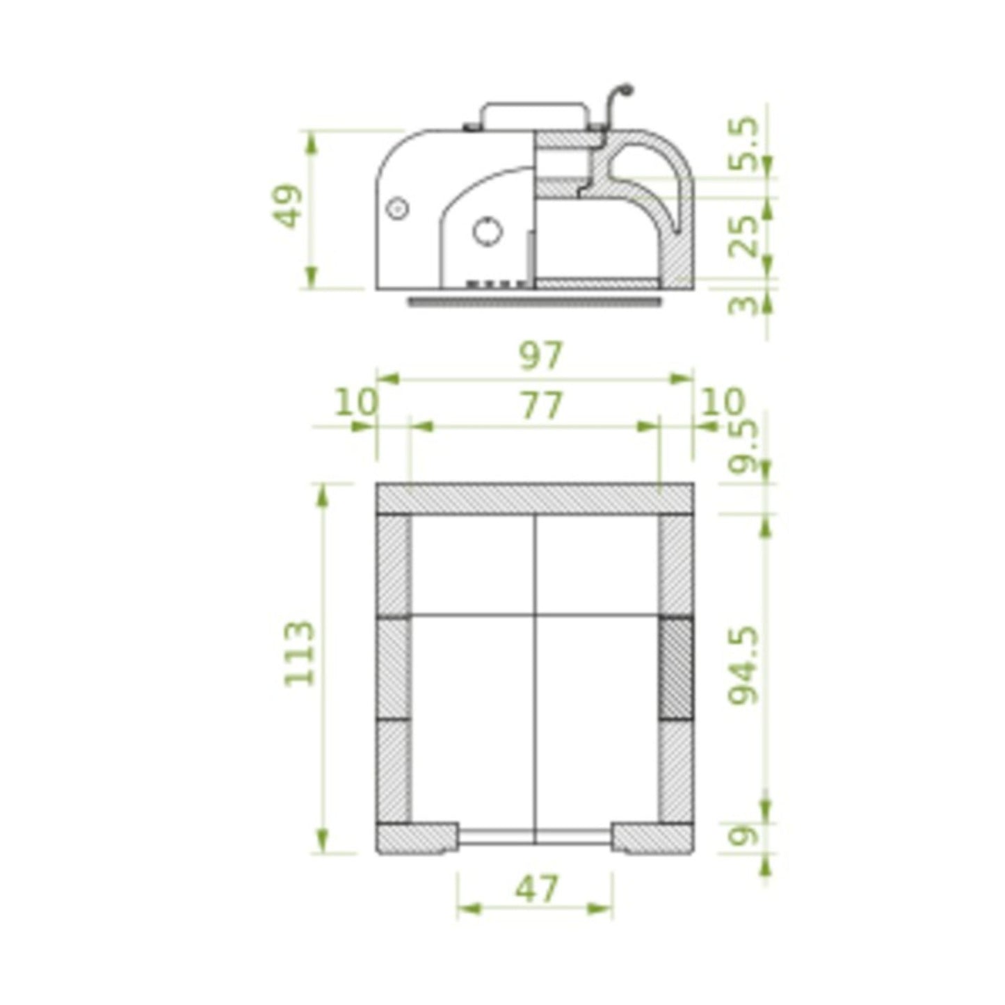 Forno a legna componibile EASY LARGE in refrattario - PALAZZETTI doppia parete, 6 pizze, con uscita fumi posteriore e portina in acciaio inox con termometro