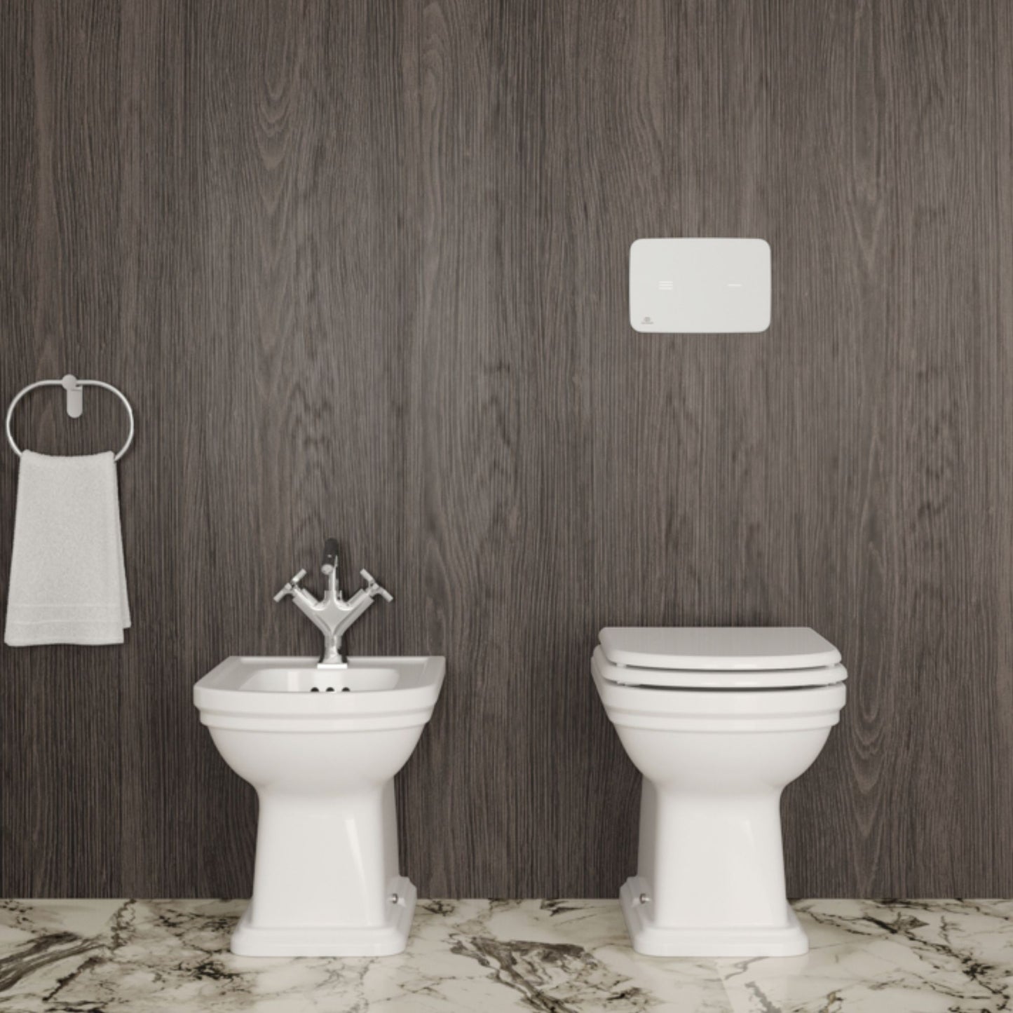 IDEAL STANDARD CALLA BIDET FILOPARETE a terra monoforo filo parete