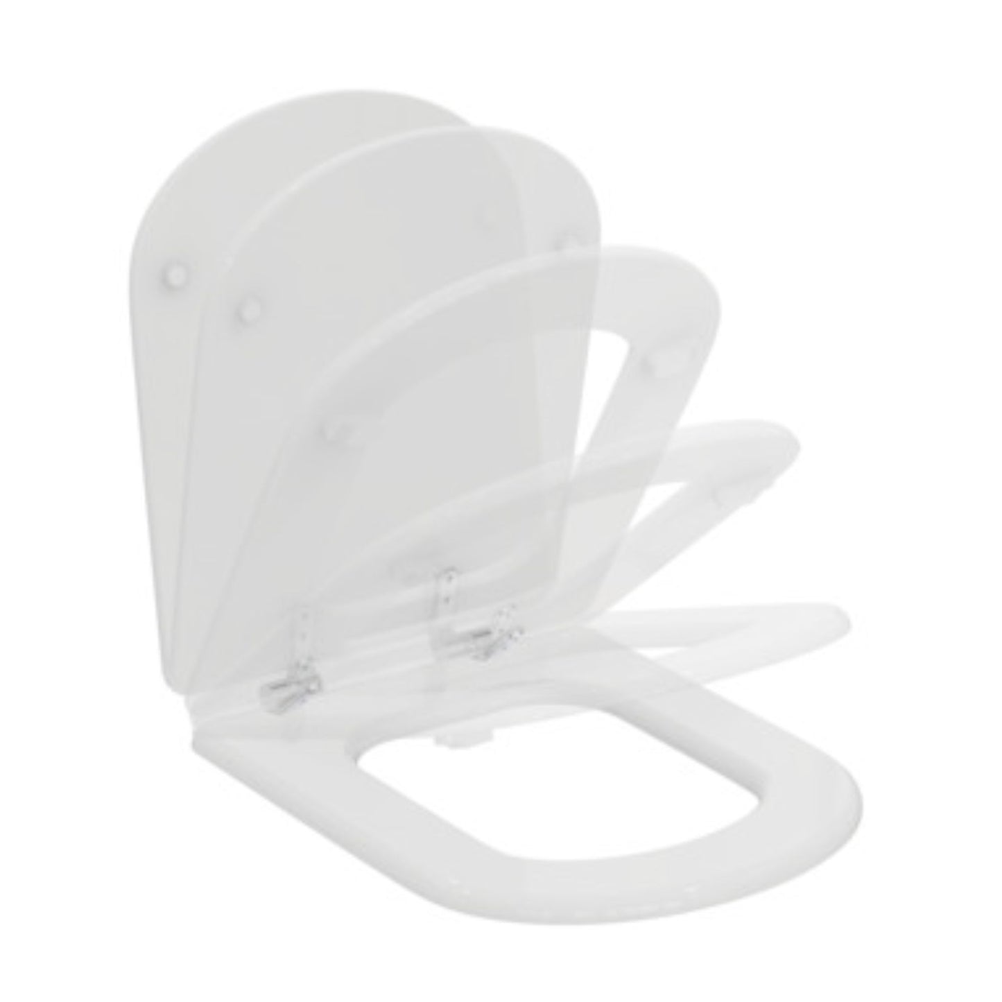 IDEAL STANDARD CALLA SEDILE SLIM BIANCO con cerniere in metallo