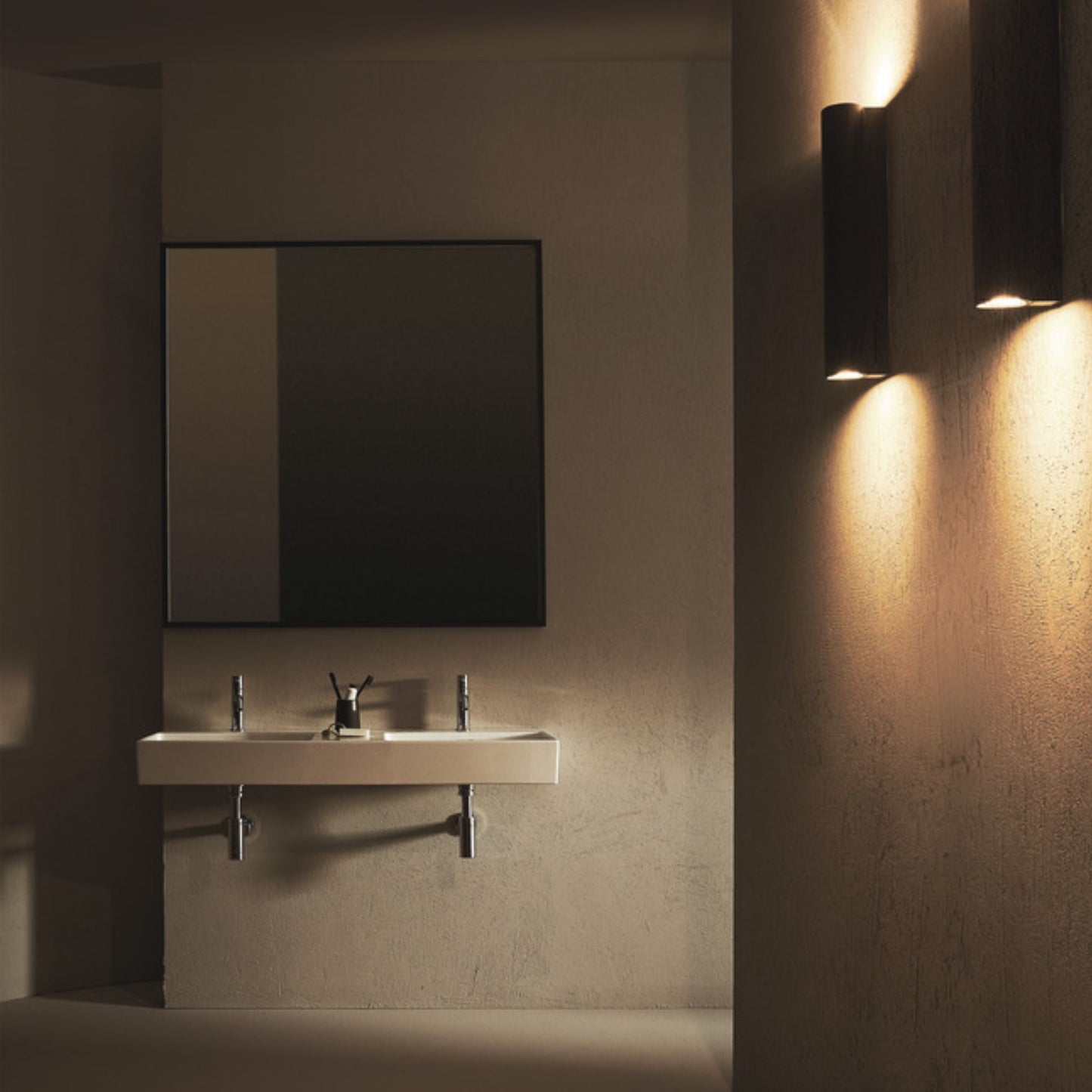 IDEAL STANDARD CONCA SPECCHIO QUADRATO 120x120cm con doppia luce led perimetrale