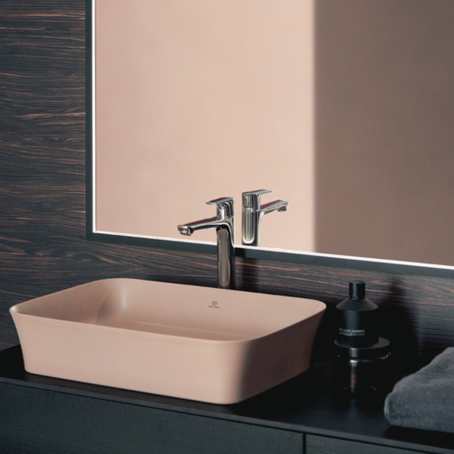 IDEAL STANDARD CONCA SPECCHIO QUADRATO 120x120cm con doppia luce led perimetrale