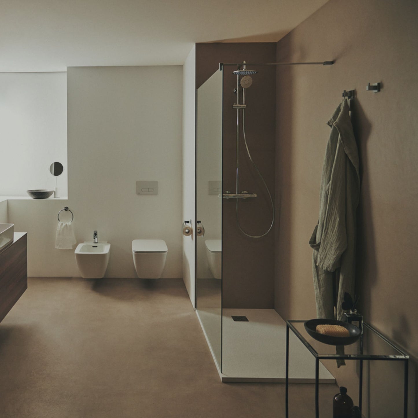 IDEAL STANDARD CONNECT 2 CABINA DOCCIA WALK-IN BRILLANTE LUCIDO con vetro temperato