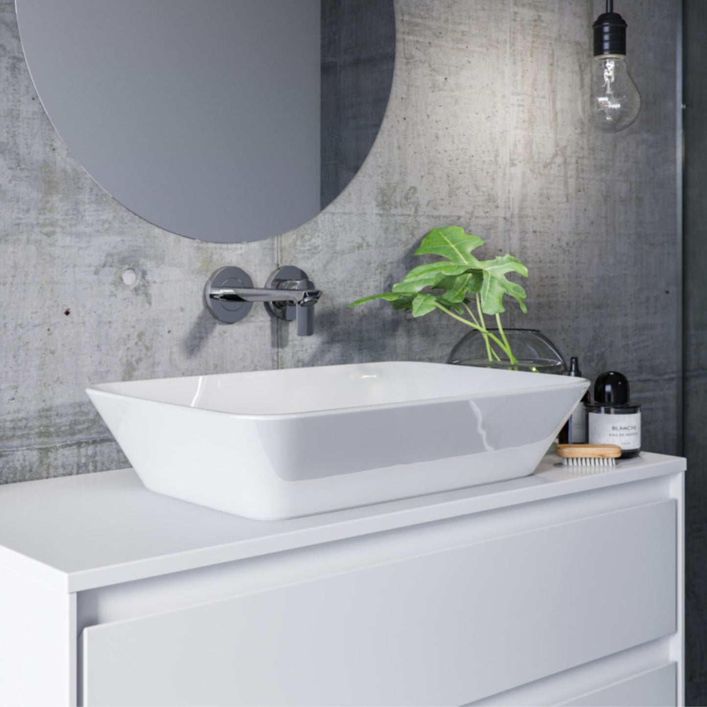 IDEAL STANDARD CONNECT AIR TOP PER MOBILE SOTTOLAVABO BIANCO LUCIDO 100cm