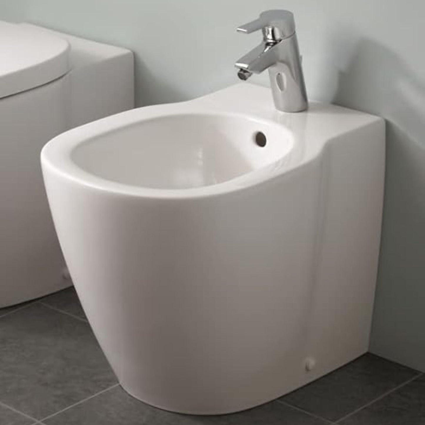 IDEAL STANDARD CONNECT BIDET BIANCO A TERRA filo parete universale