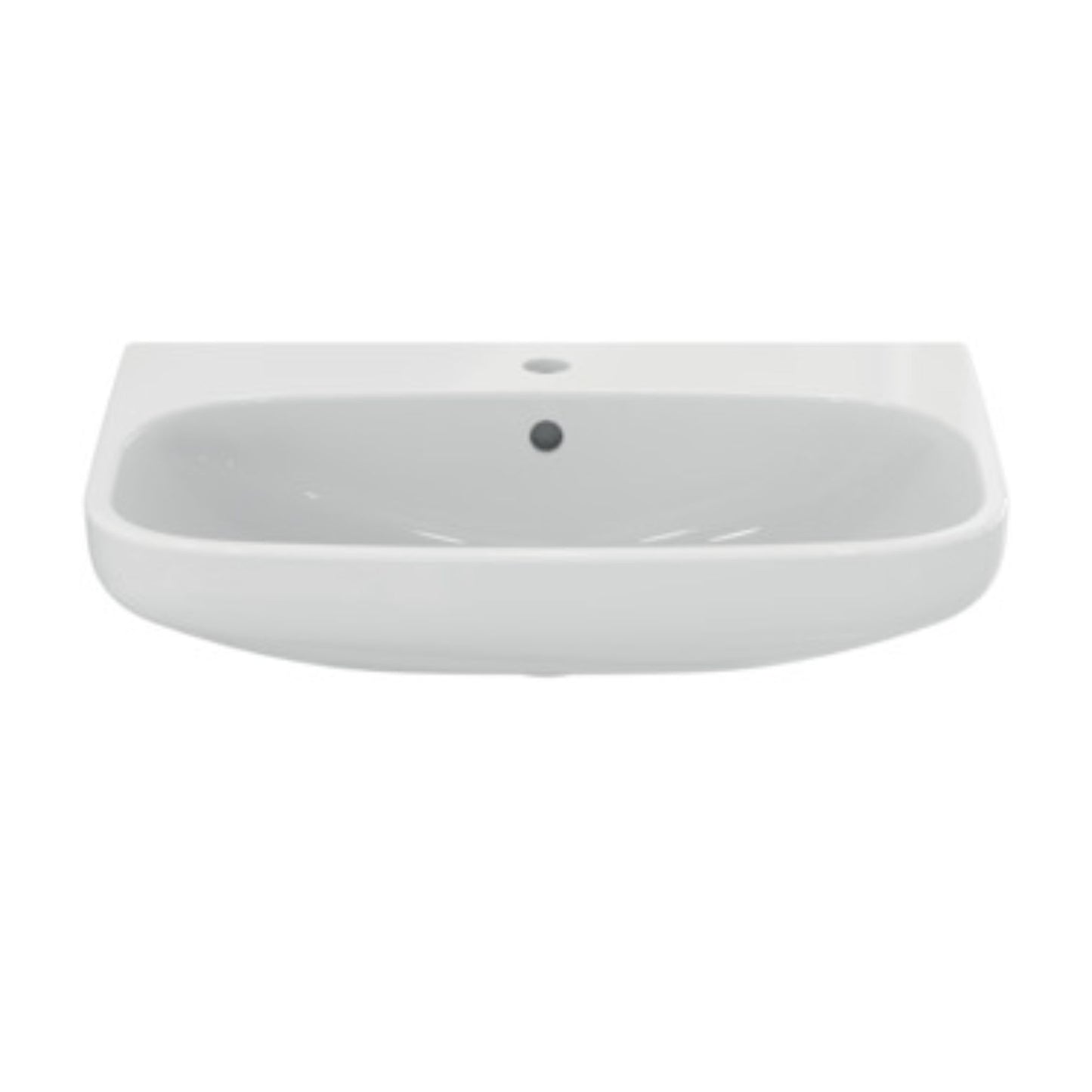 IDEAL STANDARD I.LIFE A LAVABO BIANCO da 650mm con foro centrale per rubinetteria