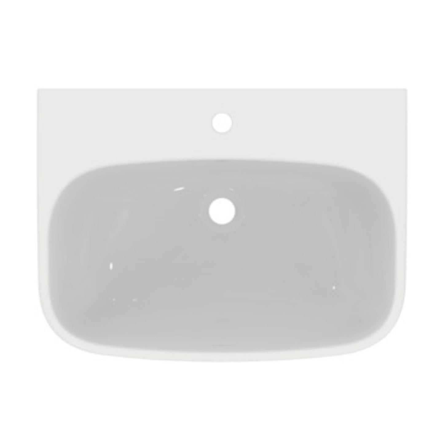 IDEAL STANDARD I.LIFE A LAVABO BIANCO da 650mm con foro centrale per rubinetteria