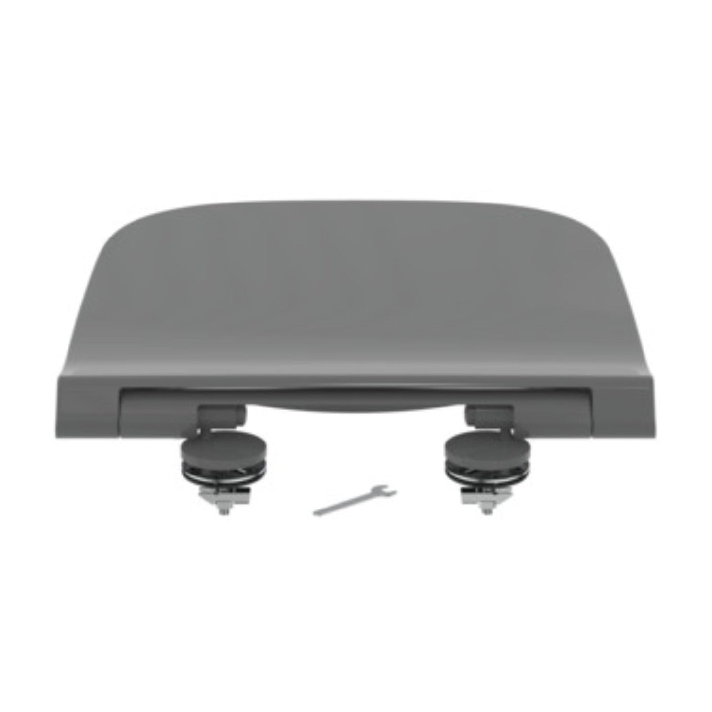 IDEAL STANDARD I.LIFE B SEDILE SLIM GRIGIO LUCIDO CHIUSURA RALLENTATA per vaso wc bagno