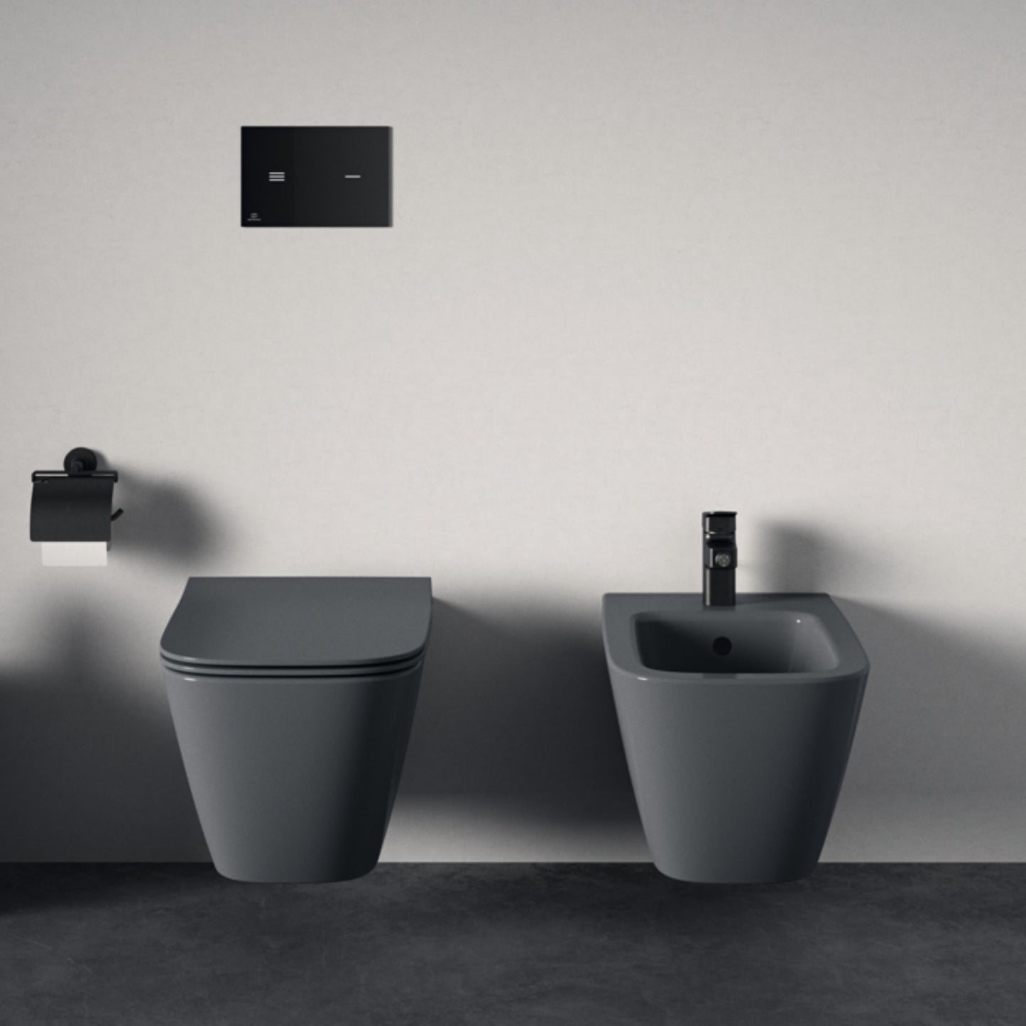 IDEAL STANDARD I.LIFE B SEDILE SLIM GRIGIO LUCIDO CHIUSURA RALLENTATA per vaso wc bagno