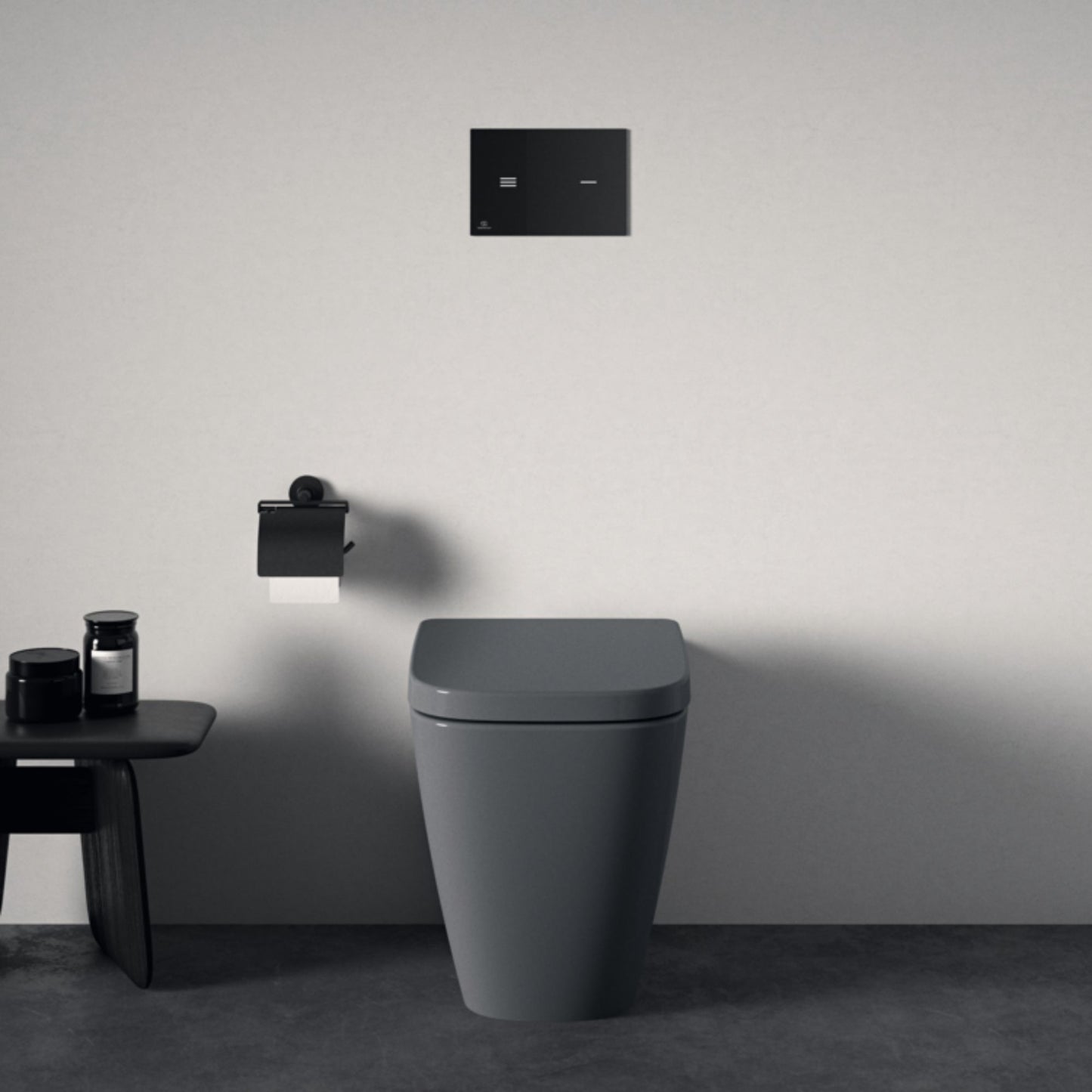 IDEAL STANDARD I.LIFE B VASO GRIGIO LUCIDO A TERRA wc water filo parete bagno