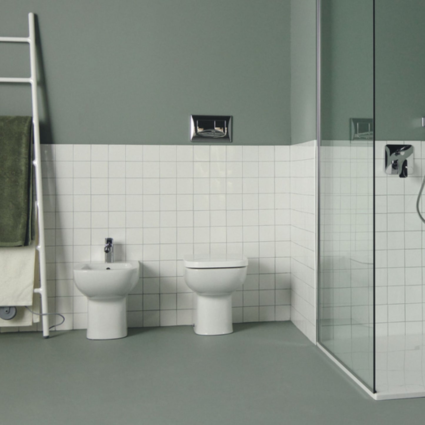 IDEAL STANDARD IS I.LIFE A VASO BIANCO a terra filoparete RimLS+