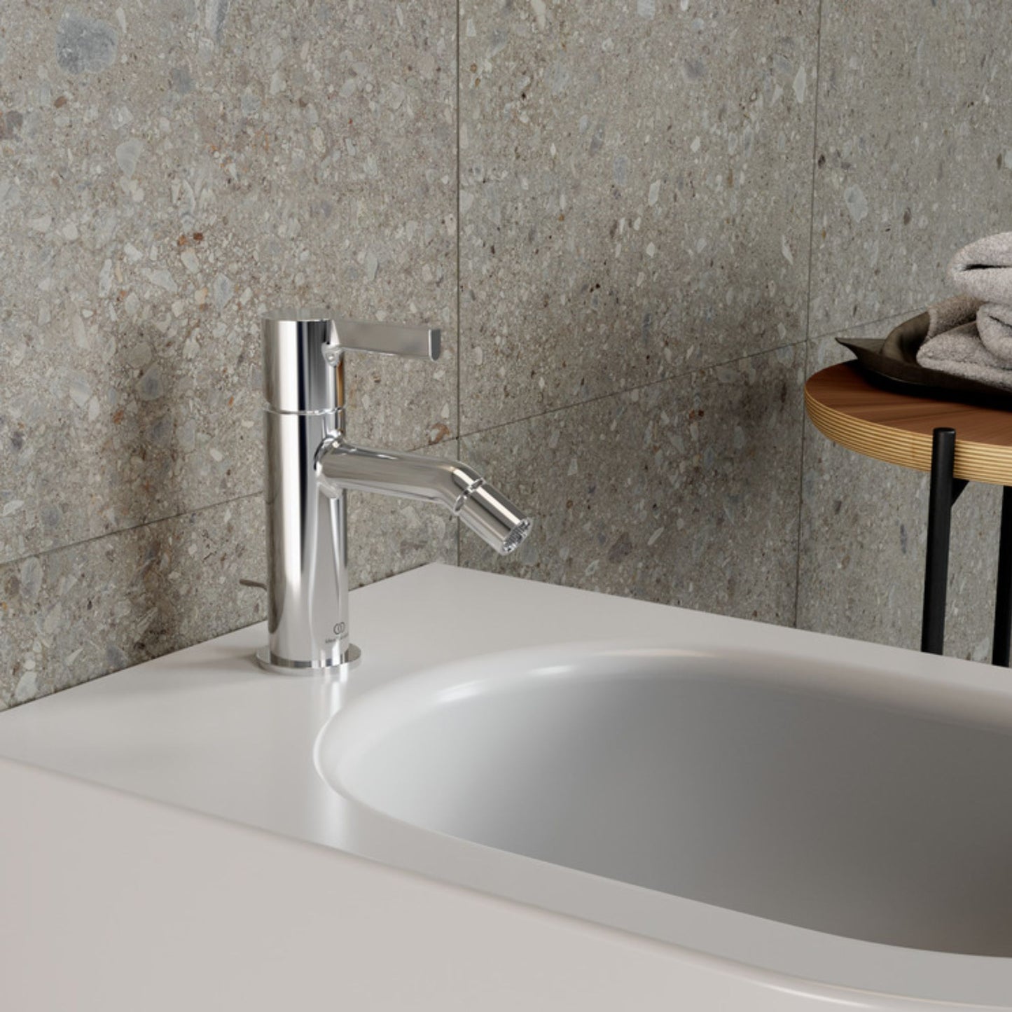 IDEAL STANDARD JOY MISCELATORE BIDET monocomando con bocca di erogazione fissa