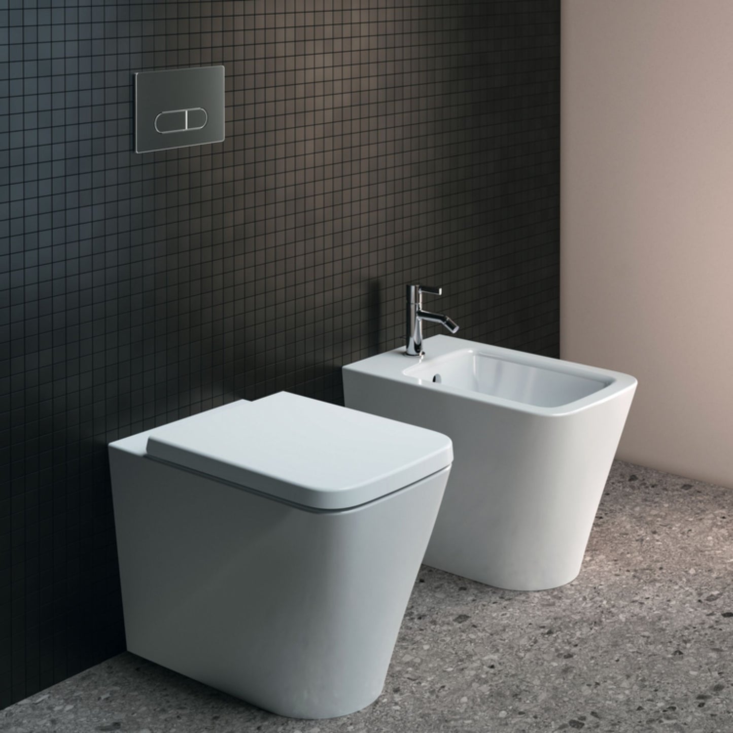 IDEAL STANDARD JOY MISCELATORE BIDET monocomando con bocca di erogazione fissa