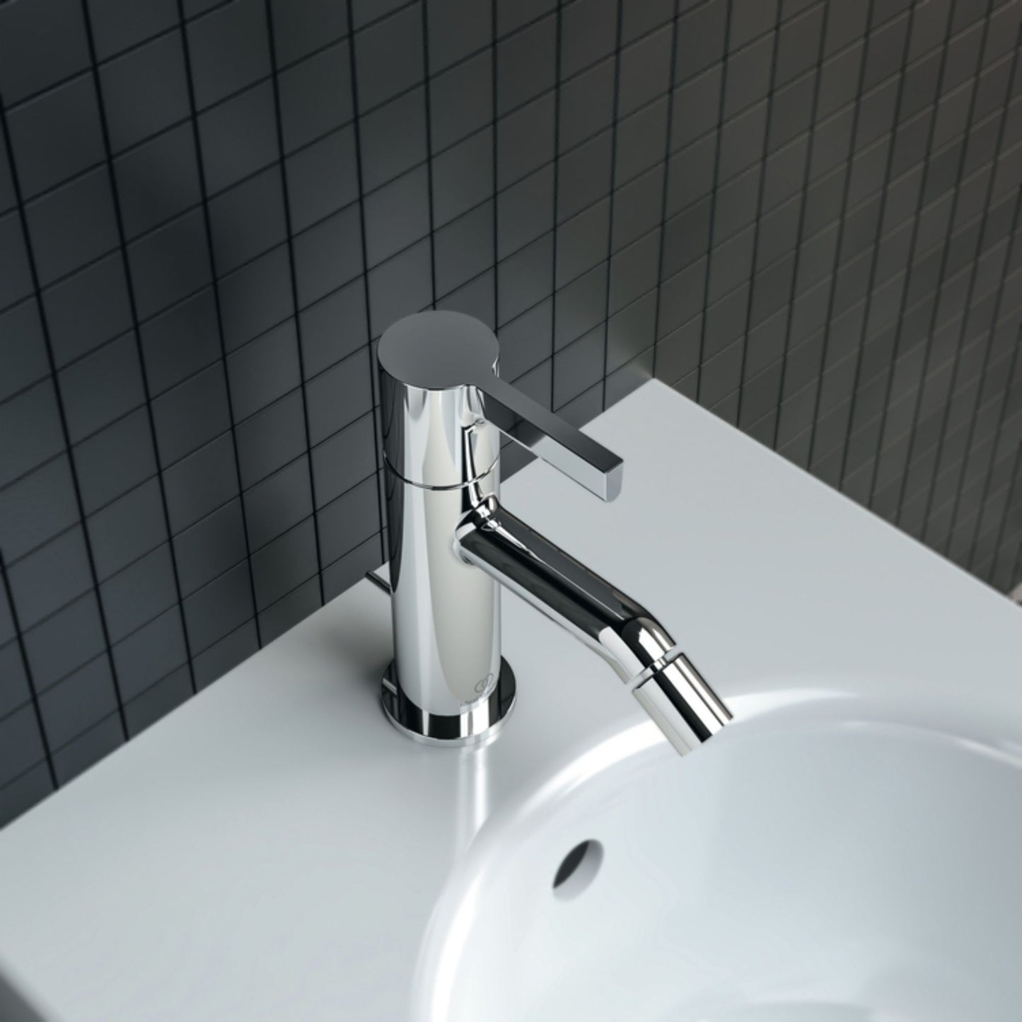 IDEAL STANDARD JOY MISCELATORE BIDET monocomando con bocca di erogazione fissa