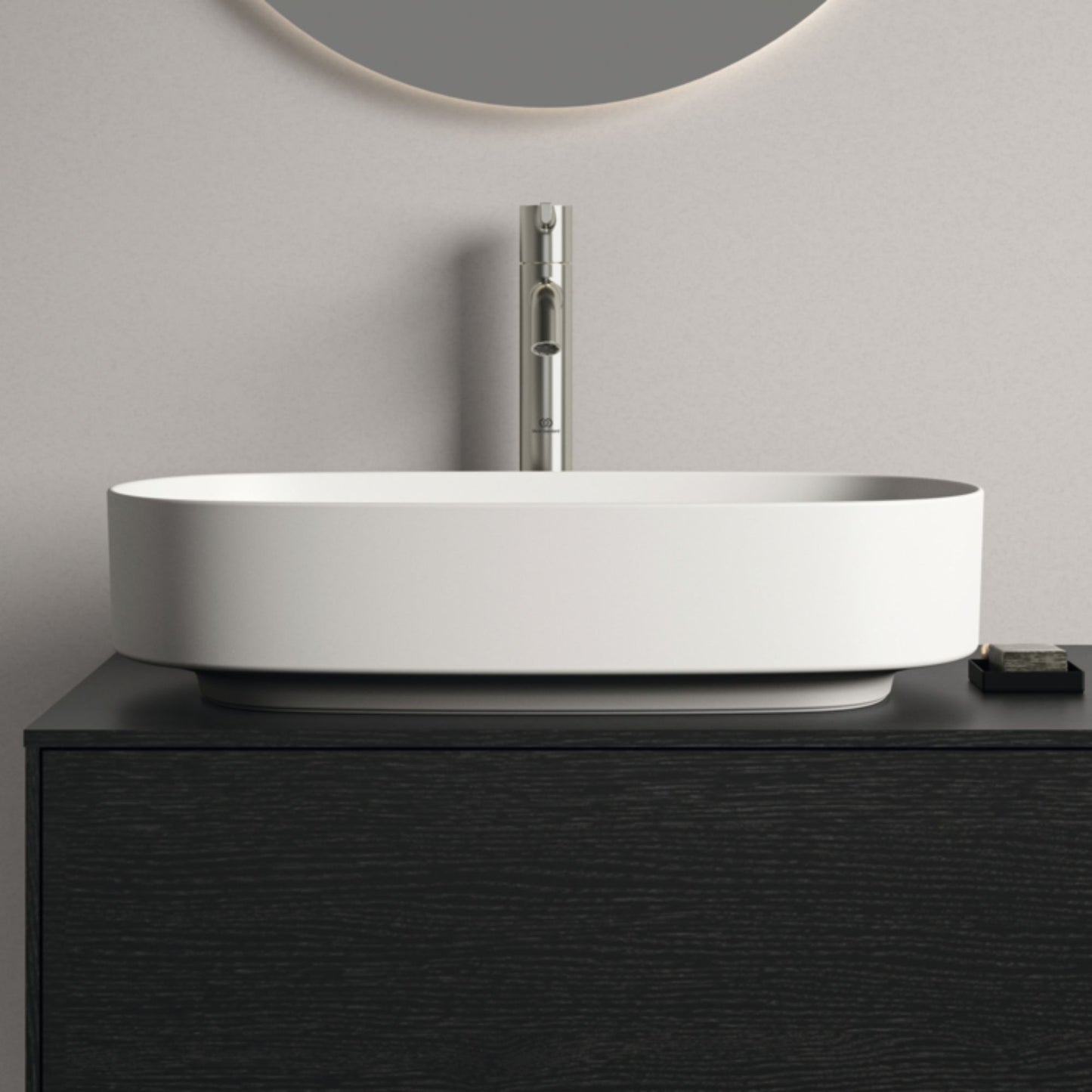 IDEAL STANDARD LINDA-X LAVABO ULTRASOTTILE OVALE BIANCO SETA 550x380mm lavandino