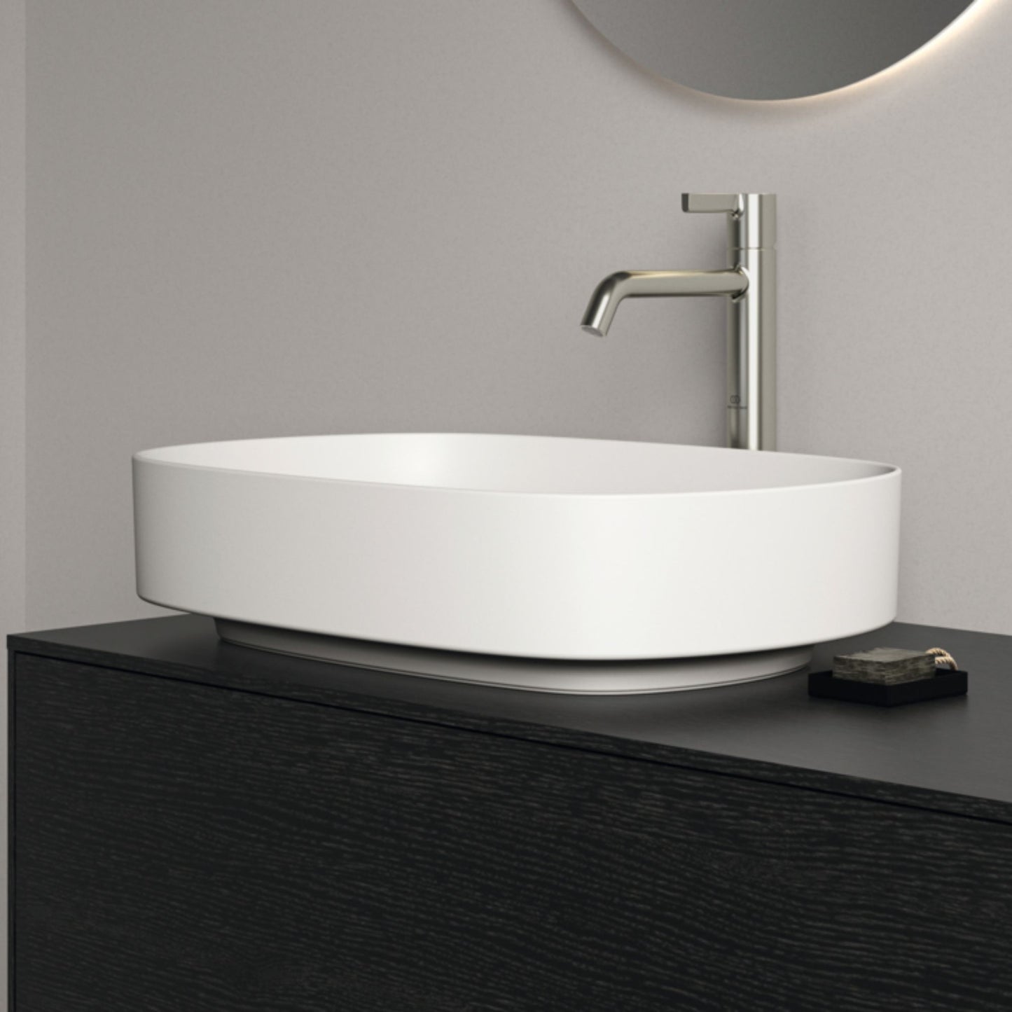 IDEAL STANDARD LINDA-X LAVABO ULTRASOTTILE OVALE BIANCO SETA 550x380mm lavandino