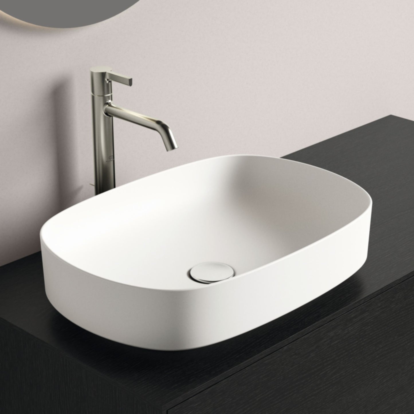 IDEAL STANDARD LINDA-X LAVABO ULTRASOTTILE OVALE BIANCO SETA 550x380mm lavandino