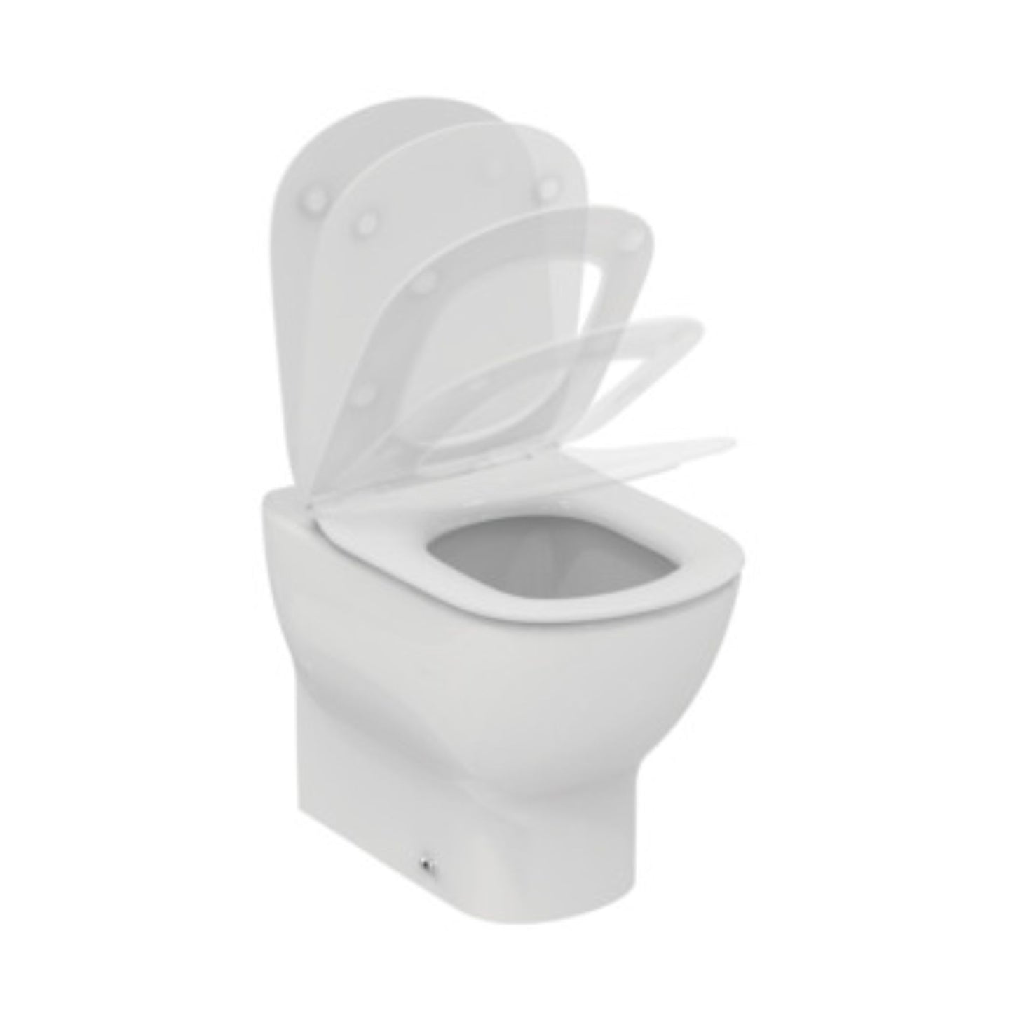IDEAL STANDARD TESI VASO BIANCO A TERRA ACQUABLADE water wc filo parete universale