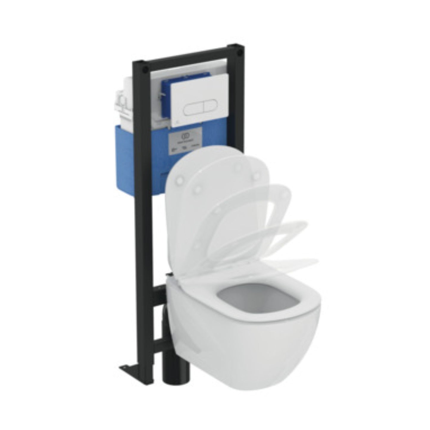 IDEAL STANDARD TESI VASO SOSPESO BIANCO ACQUABLADE water wc con fissaggi nascosti