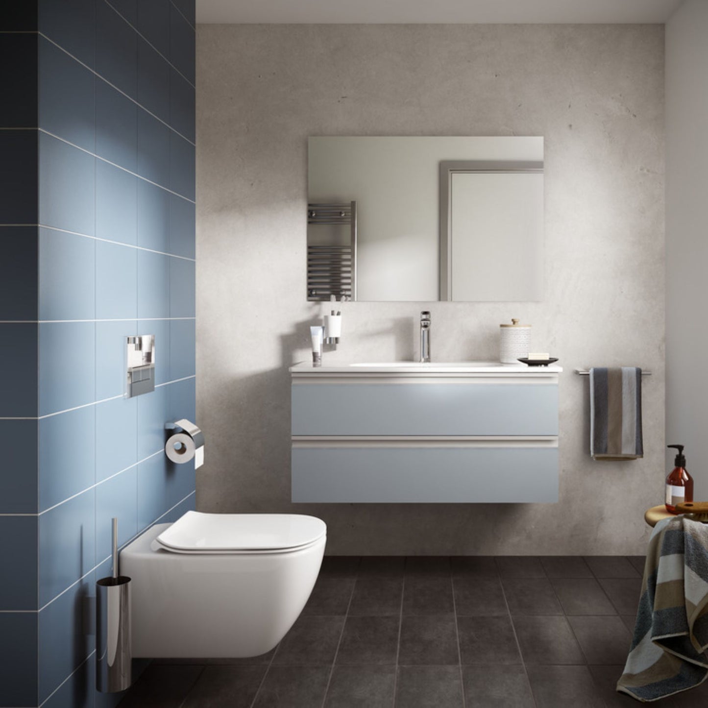 IDEAL STANDARD TESI VASO SOSPESO BIANCO ACQUABLADE water wc con fissaggi nascosti