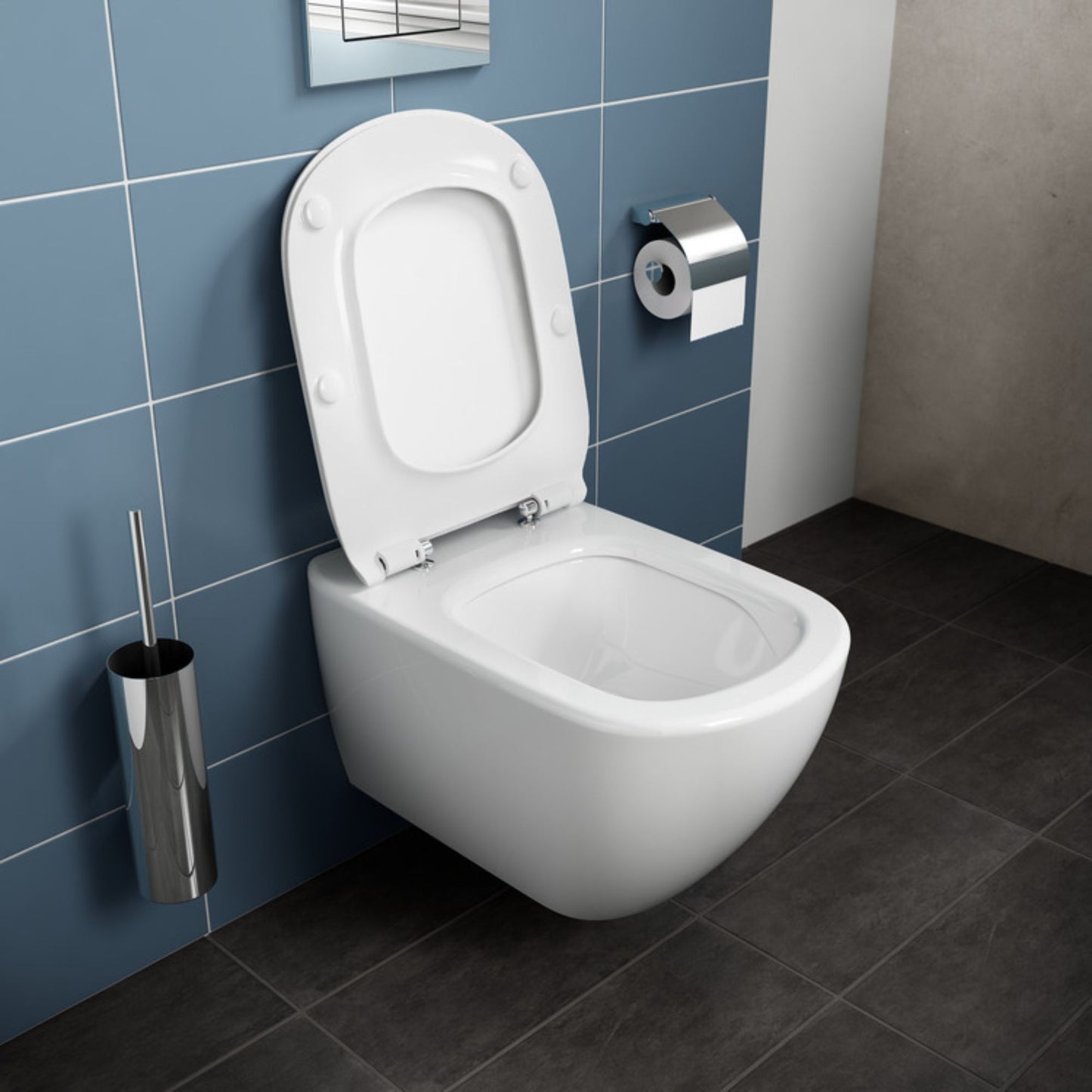 IDEAL STANDARD TESI VASO SOSPESO BIANCO ACQUABLADE water wc con fissaggi nascosti