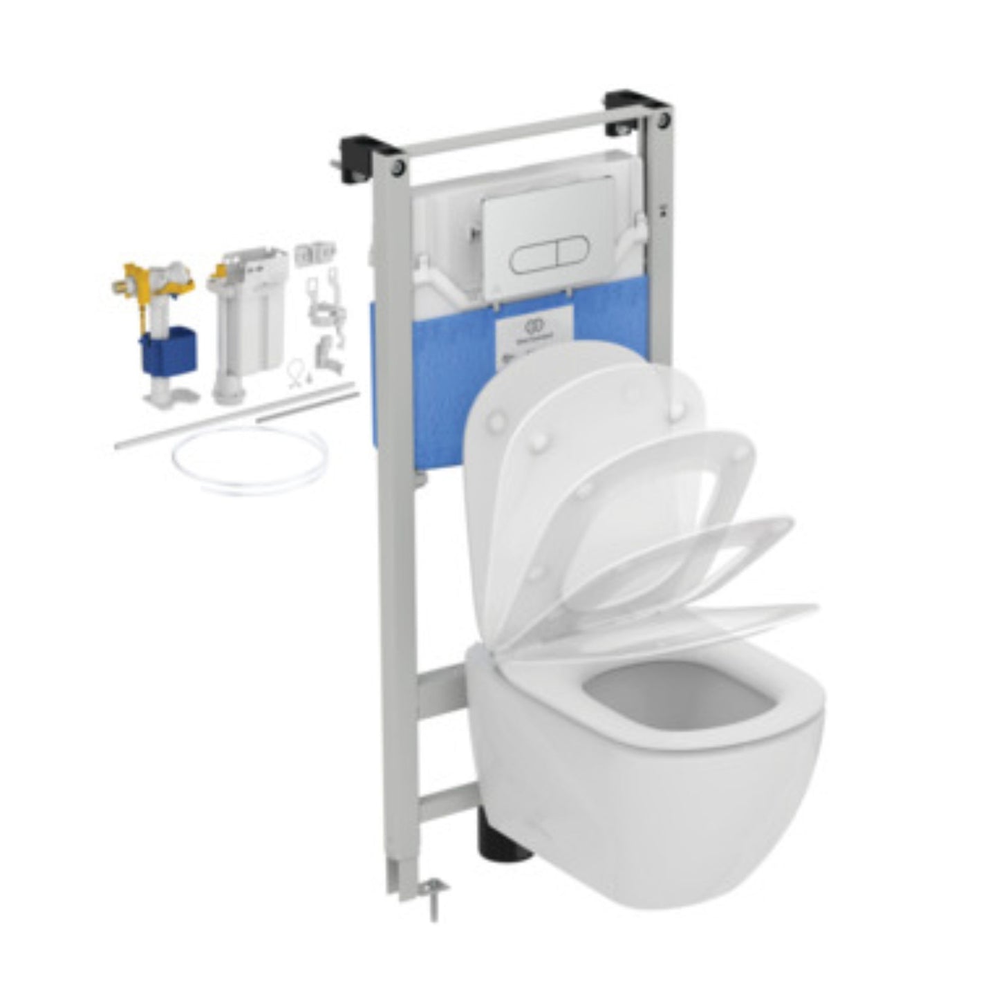 IDEAL STANDARD TESI VASO SOSPESO BIANCO ACQUABLADE water wc con fissaggi nascosti