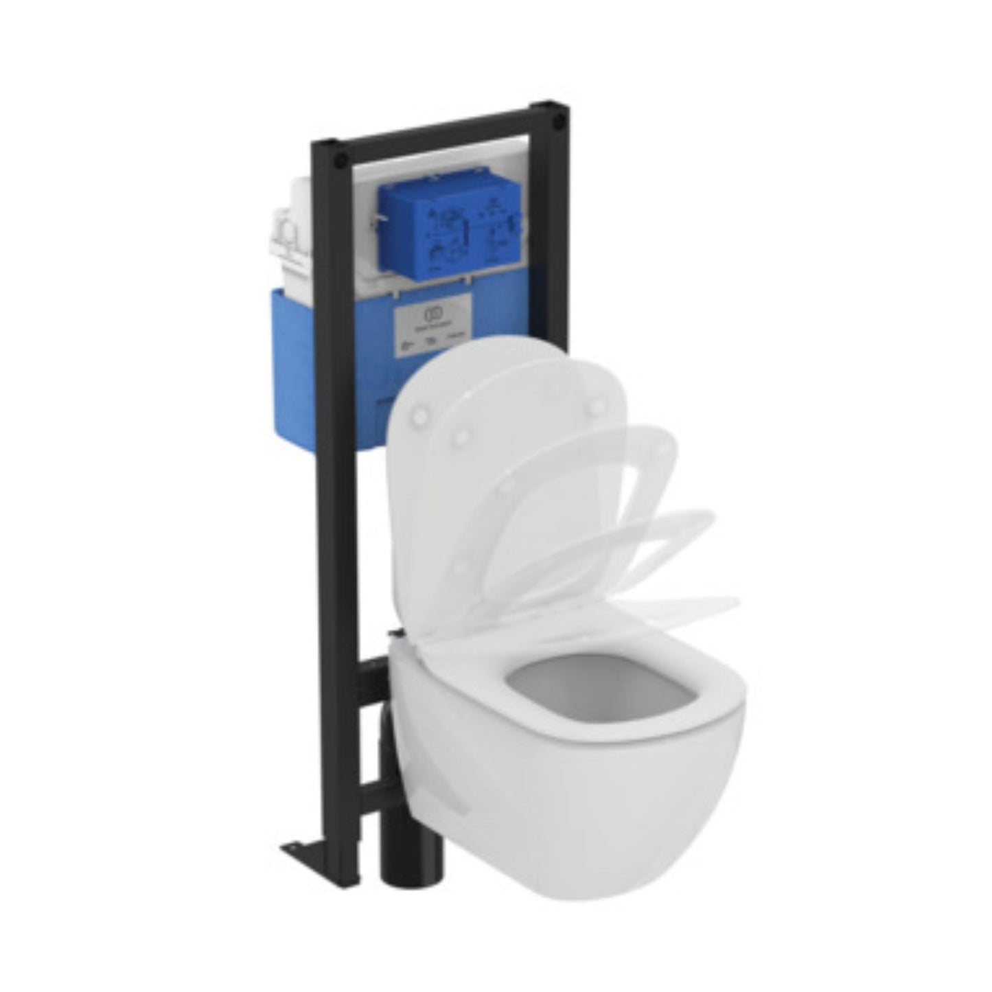 IDEAL STANDARD TESI VASO SOSPESO BIANCO ACQUABLADE water wc con fissaggi nascosti